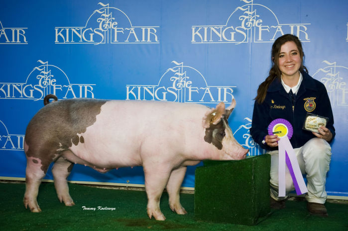 Supreme Champion Hog shown at Kings Fair
